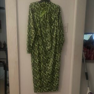 Green Snake Print Fashion Nova Dress